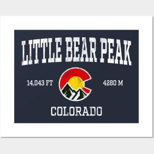 Little Bear Peak Colorado 14ers Vintage Athletic Mountains Posters and Art